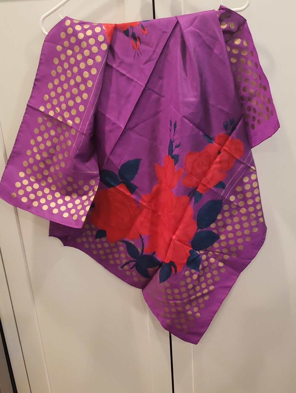 Silk Scarf Handmade 35" X35"